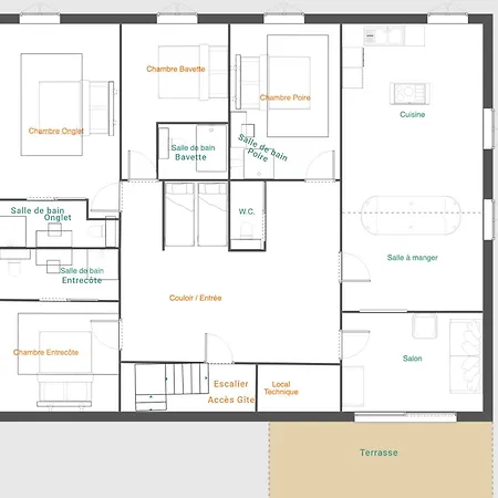 Apartment Nouveau 12 Personnes - Chez Mon Boucher -