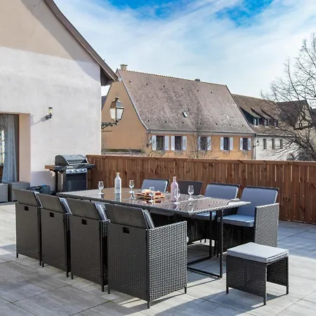 Climatise, 4 Parentales Et Grande Terrasse Apartment Rouffach